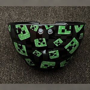Minecraft Creeper FacesBlack Ceramic Ramen Bowl